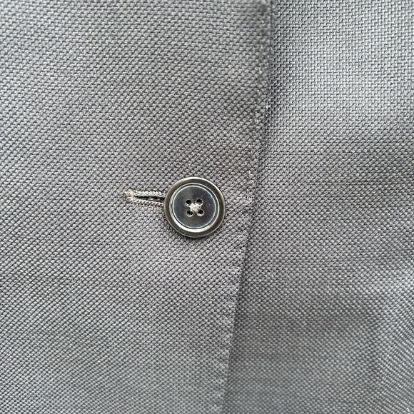 Massimo Dutti Navy Wool Crepe Blazer, size 6 - Picture 6 of 8